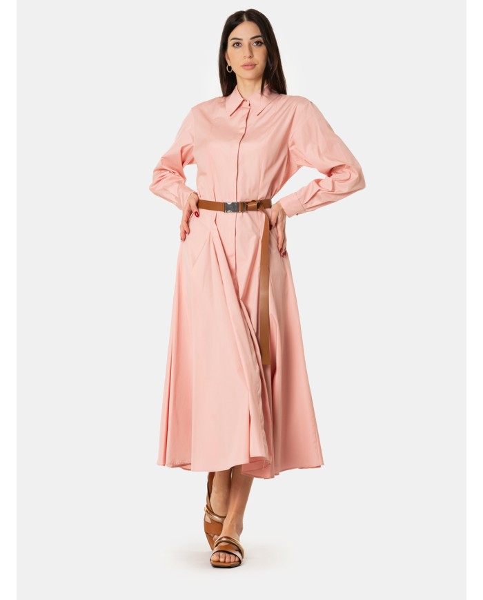 人気【S Maxmara】Abito chemisier in popeline コート Abito chemisier in popeline di cotone in Arancione - S Max