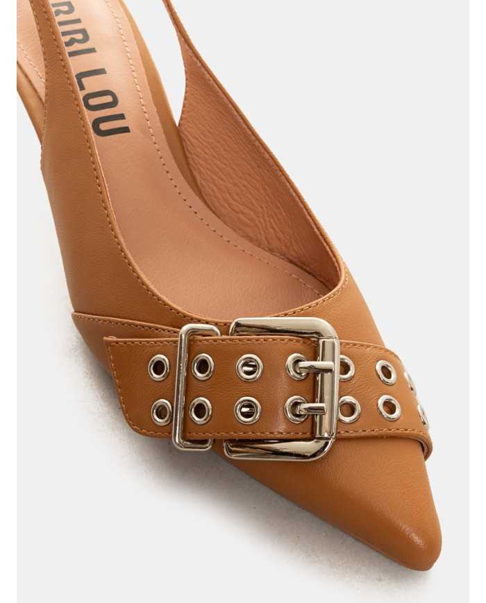 BIBI LOU Sandalo slingback in pelle