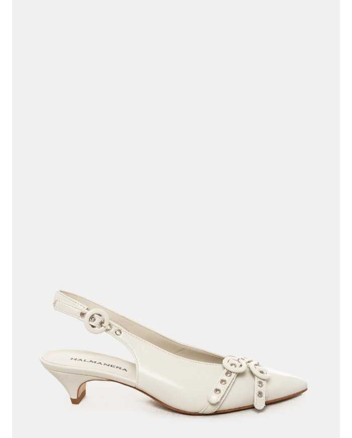 HALMANERA Sandalo slingback in glaze