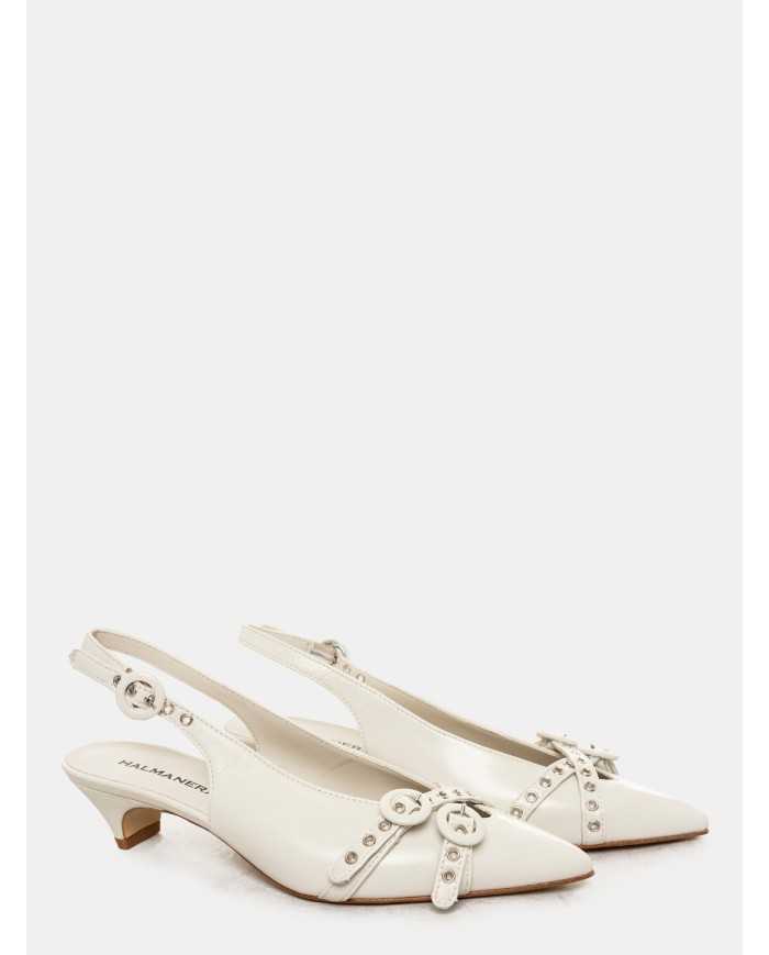 HALMANERA Sandalo slingback in glaze