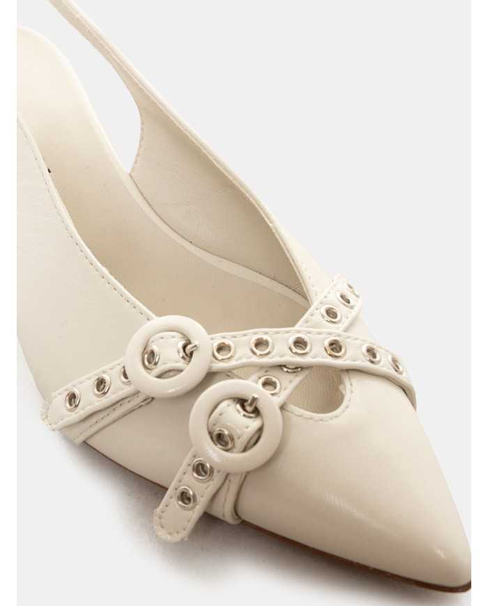 HALMANERA Sandalo slingback in glaze