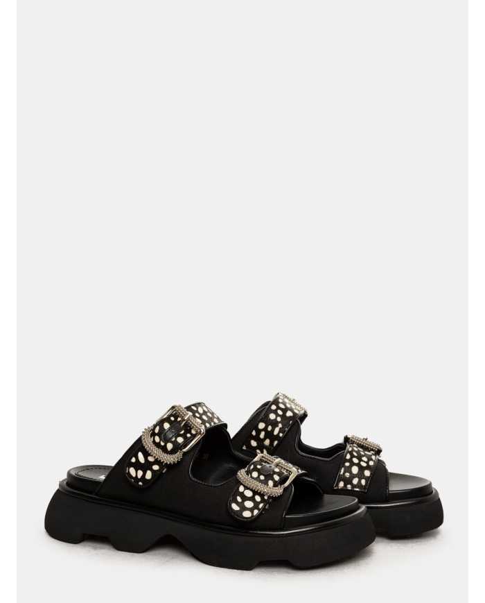 JEANNOT Sandalo sportivo in cavallino