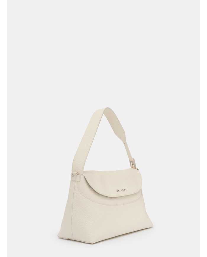 ORCIANI Borsa a spalla Nana Soft in pelle martellata con tracolla