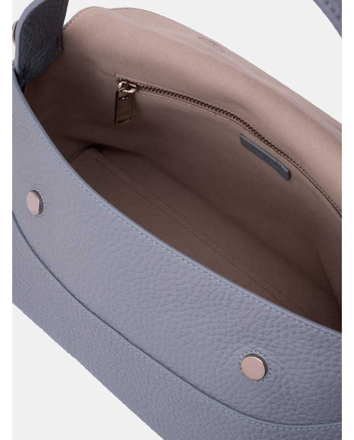 ORCIANI Borsa a spalla Nana Soft in pelle martellata con tracolla