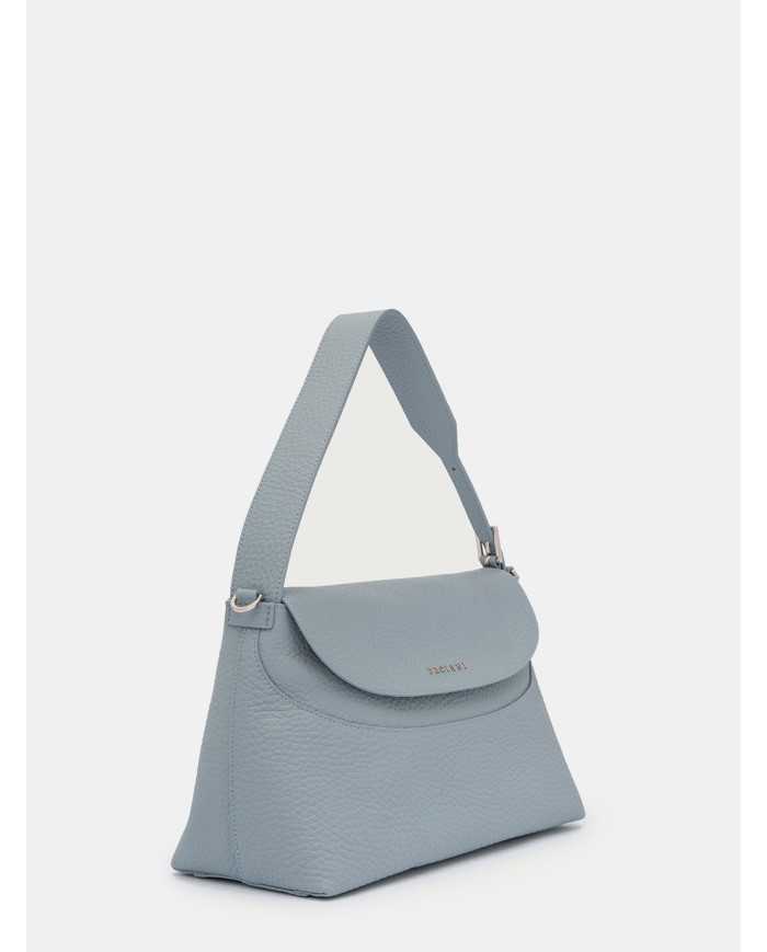 ORCIANI Borsa a spalla Nana Soft in pelle martellata con tracolla