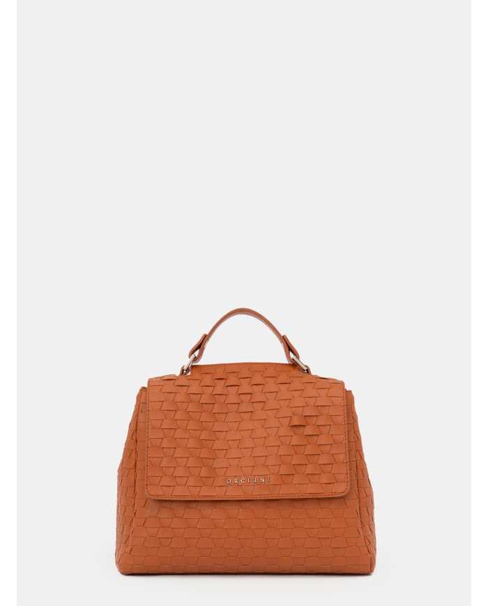 ORCIANI Borsa Sveva Nappa Woven Small in pelle intrecciata