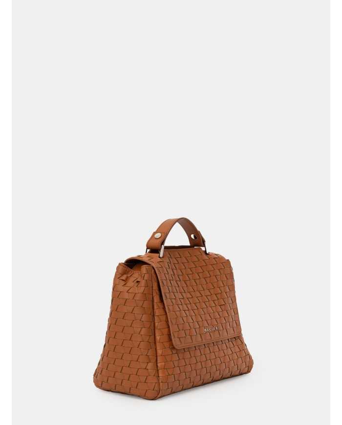 ORCIANI Borsa Sveva Nappa Woven Small in pelle intrecciata