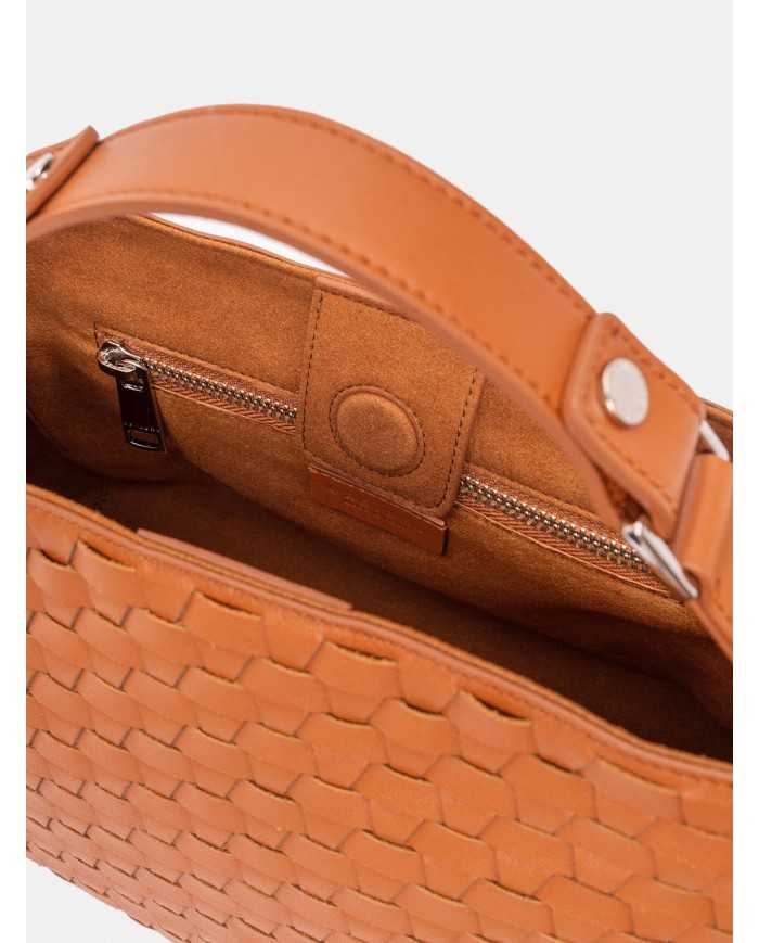 ORCIANI Borsa Sveva Nappa Woven Small in pelle intrecciata