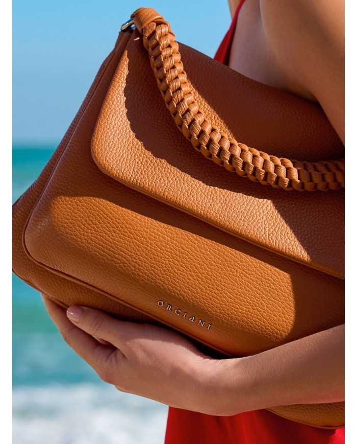 ORCIANI Borsa a spalla Diana Sense Scooby Large in pelle con tracolla