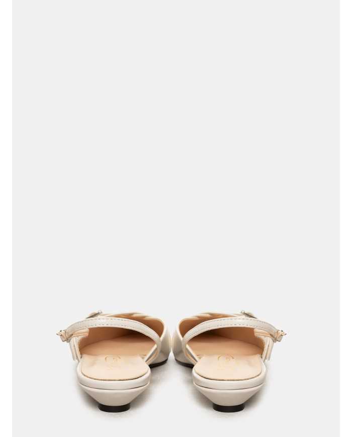 BIANCA DI' Sandalo slingback in vernice