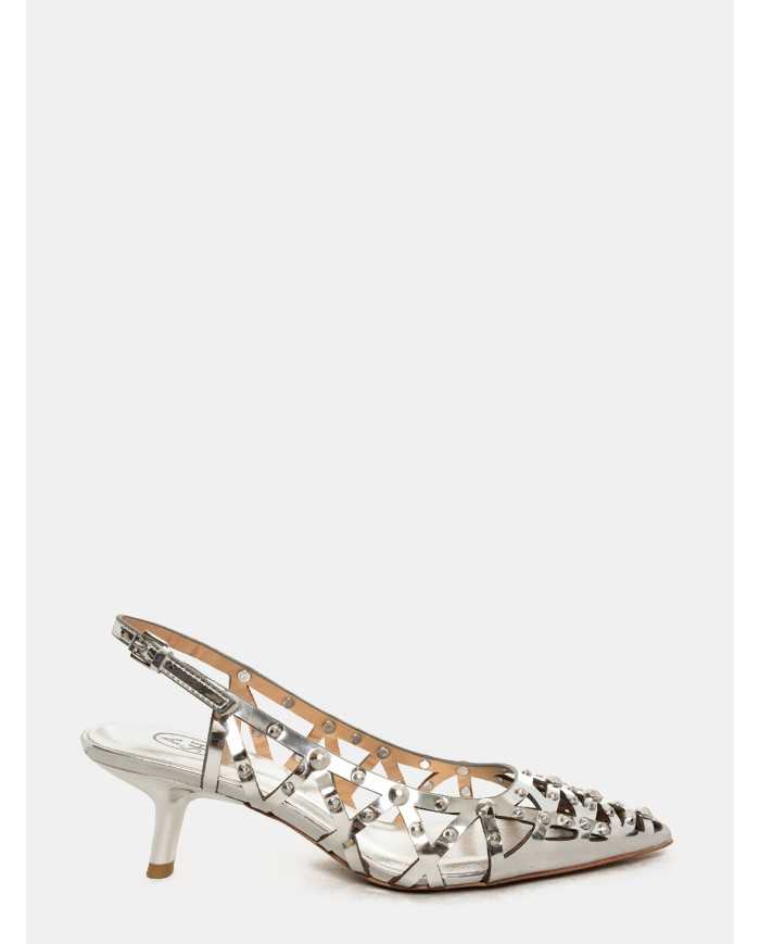 ASH Sandalo slingback in specchio