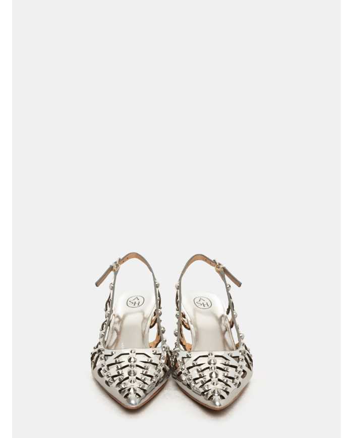 ASH Sandalo slingback in specchio