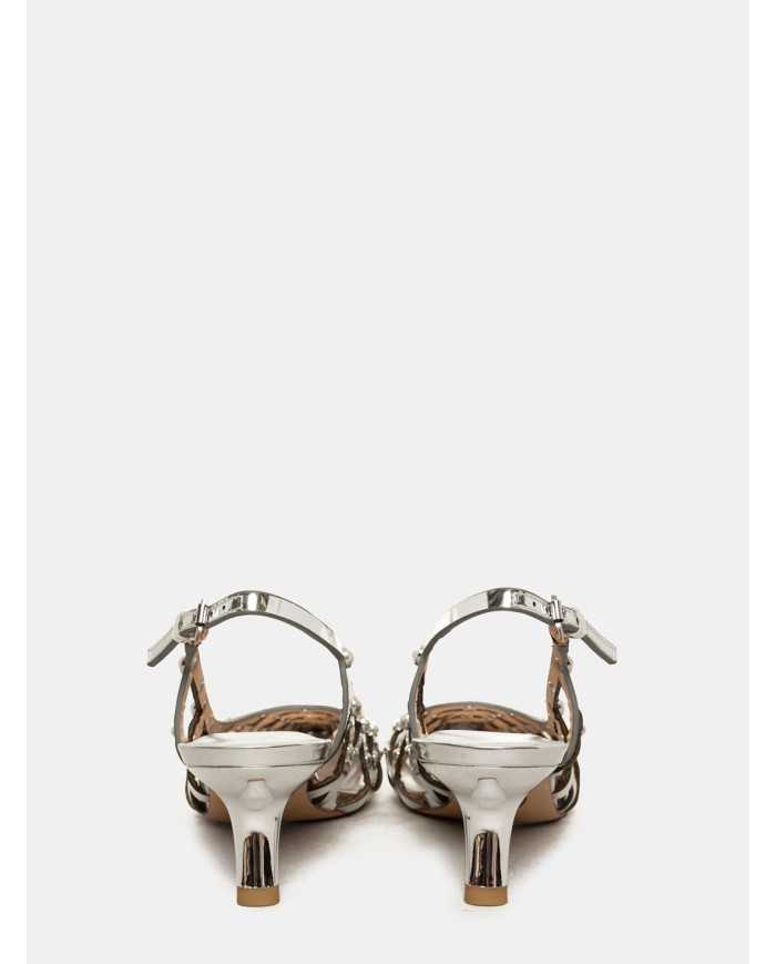 ASH Sandalo slingback in specchio