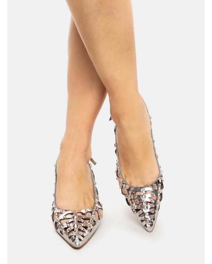 ASH Sandalo slingback in specchio