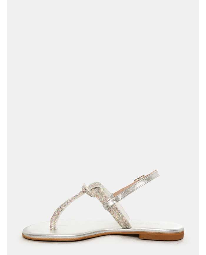 MOSAIC Sandalo infradito con nodo e strass