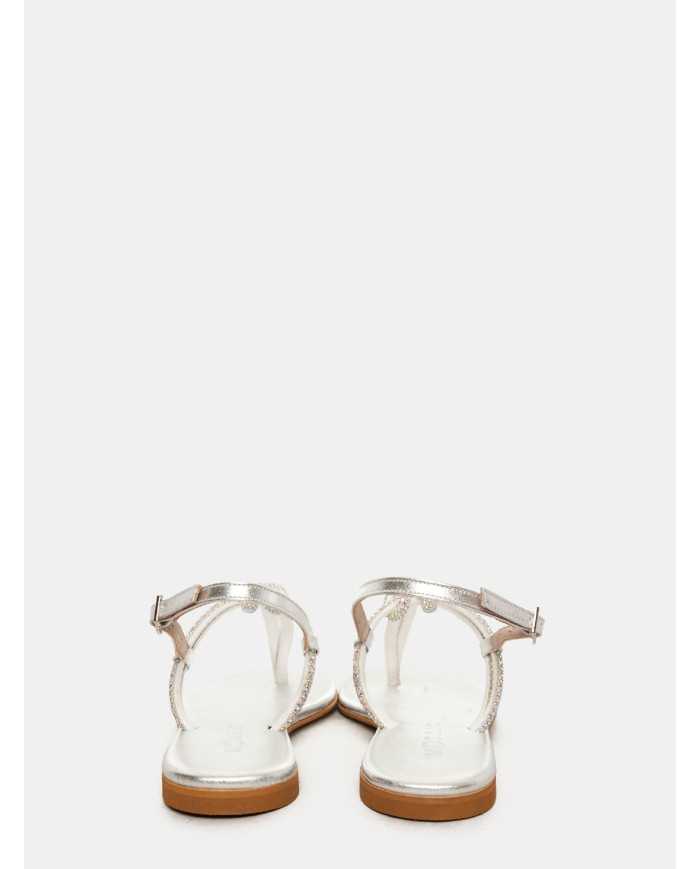 MOSAIC Sandalo infradito con nodo e strass