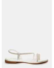 MOSAIC Sandalo flat con strass