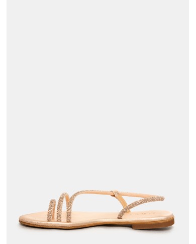 MOSAIC Sandalo flat con strass