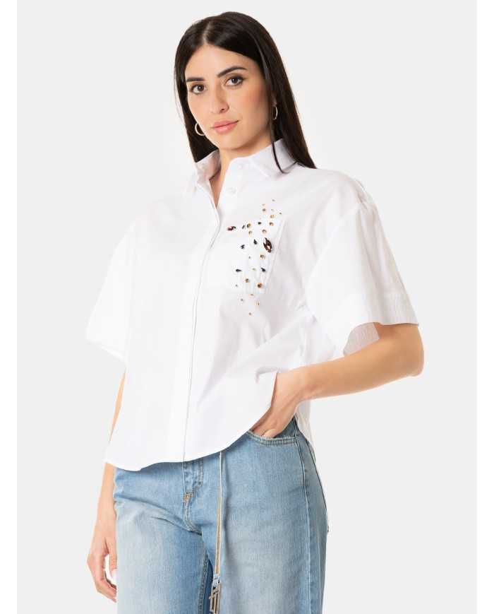 JIJIL Camicia con strass