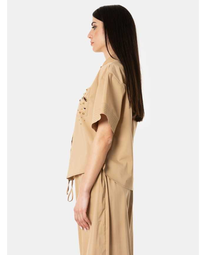 JIJIL Camicia con strass