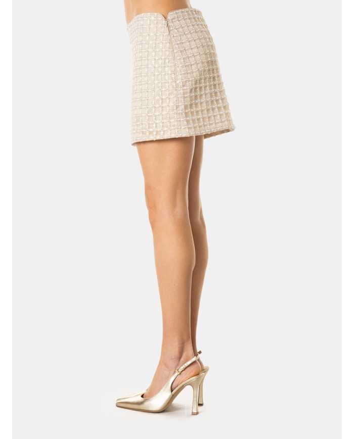 JIJIL Gonna corta con strass