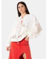 JIJIL Giacca bomber traforata