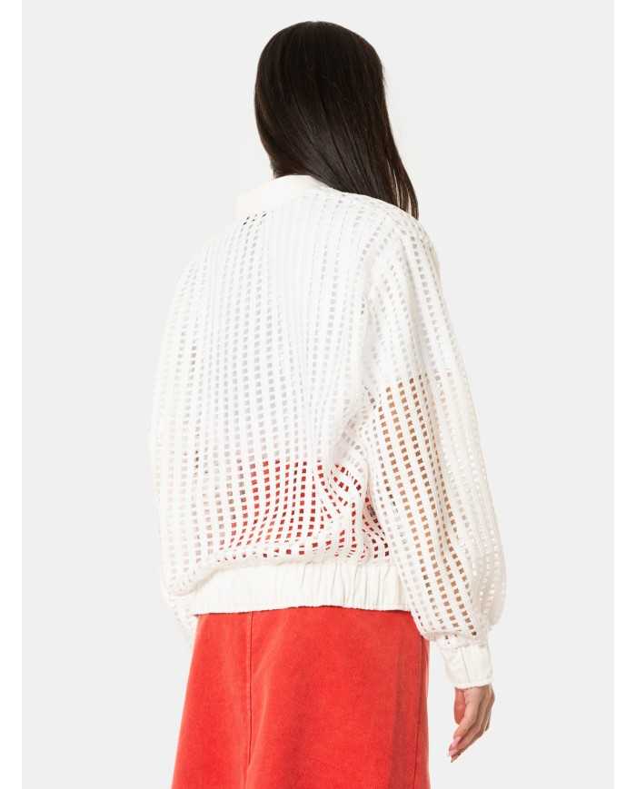 JIJIL Giacca bomber traforata