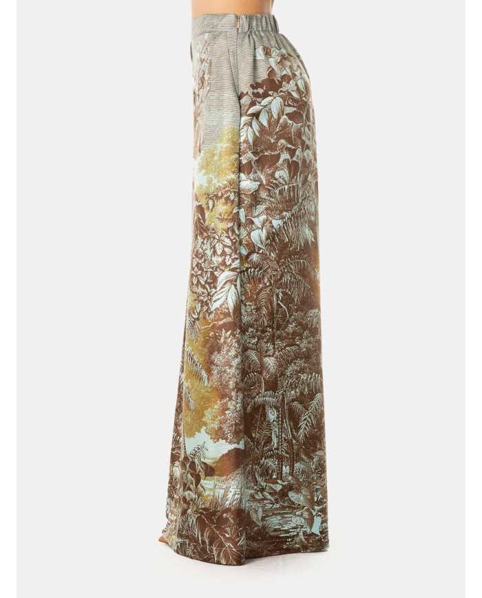 Co.go Pantalone ampio a fantasia