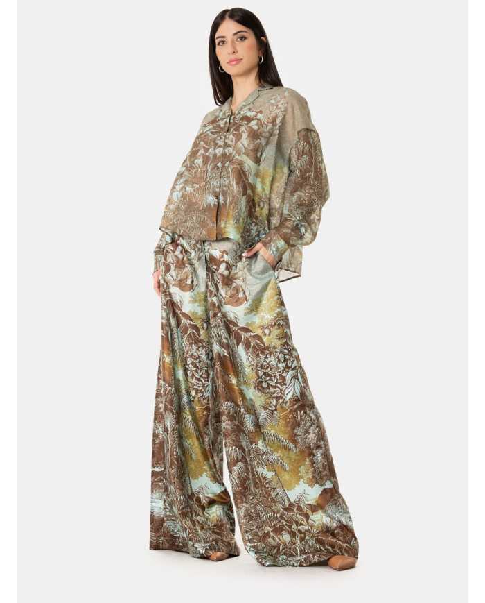 Co.go Pantalone ampio a fantasia