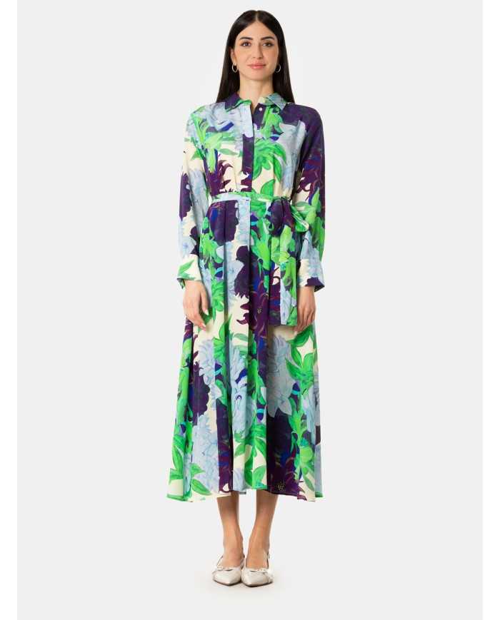 Psophia Abito chemisier a fantasia