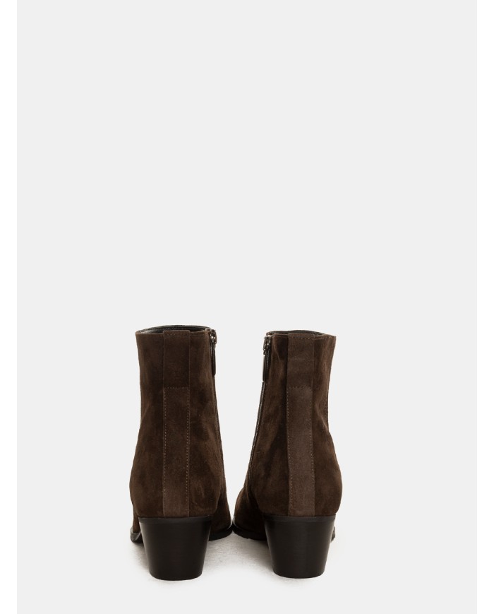 evaluna Tronchetto texano in camoscio