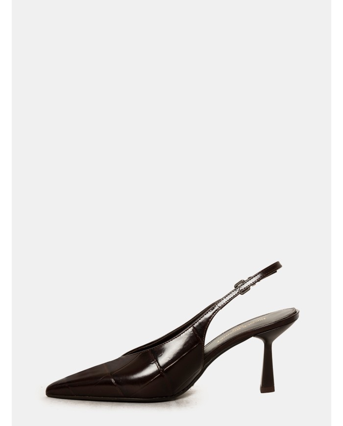 NICOLE BONNET Slingback stampa cocco