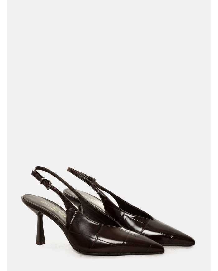 NICOLE BONNET Slingback stampa cocco