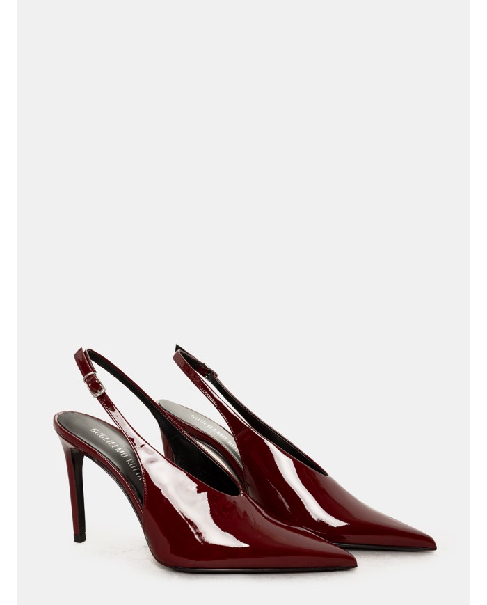 GUGLIELMO ROTTA Sandalo slingback in vernice