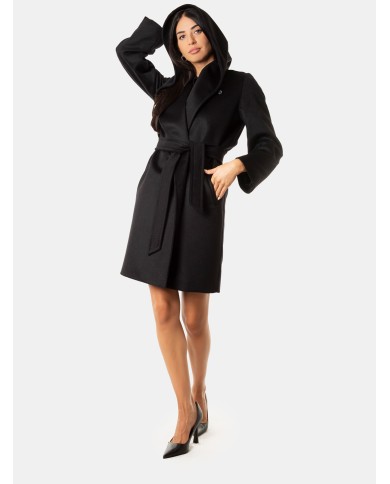 MAXMARA STUDIO Cappotto in lana vergine con cappuccio MAXMARA STUDIO Cappotto in lana vergine con cappuccio