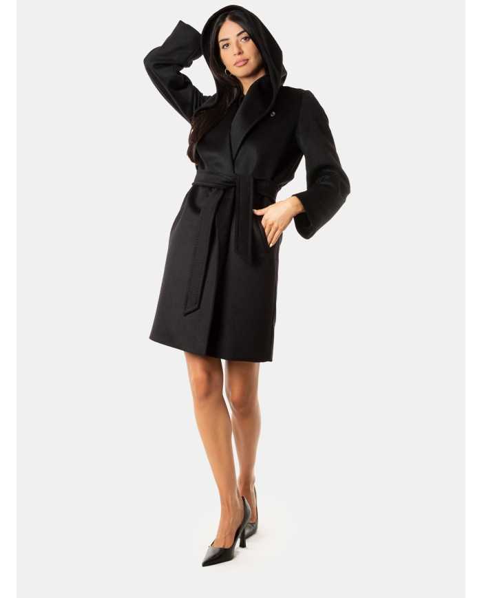 MAXMARA STUDIO Cappotto in lana vergine con cappuccio