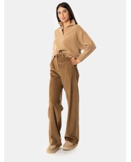 MAXMARA WEEKEND Pantalone ampio in velluto