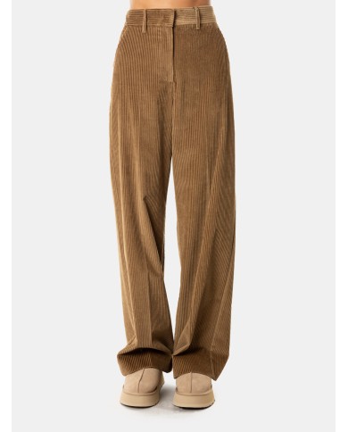 MAXMARA WEEKEND Pantalone ampio in velluto