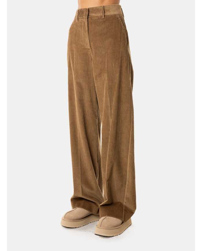 MAXMARA WEEKEND Pantalone ampio in velluto