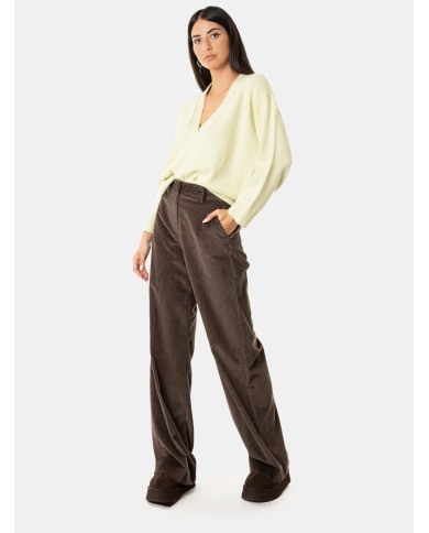 MAXMARA WEEKEND Pantalone ampio in velluto