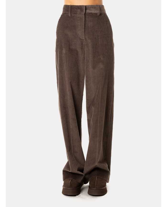 MAXMARA WEEKEND Pantalone ampio in velluto