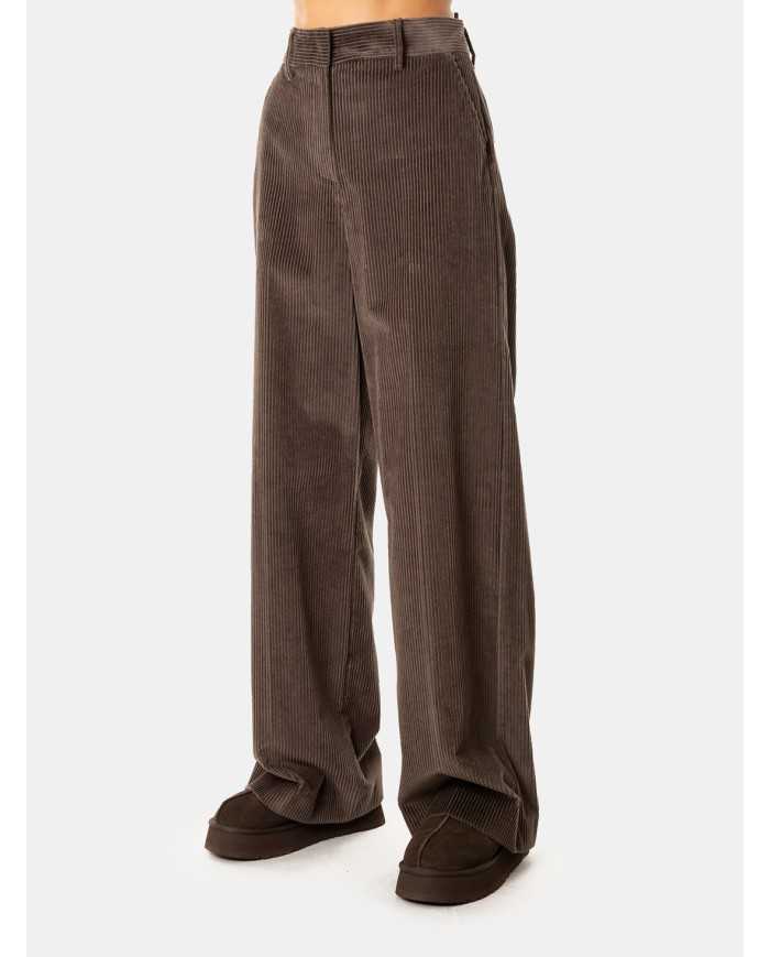MAXMARA WEEKEND Pantalone ampio in velluto