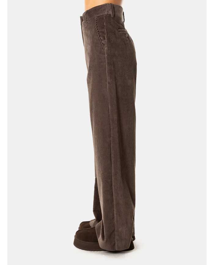MAXMARA WEEKEND Pantalone ampio in velluto