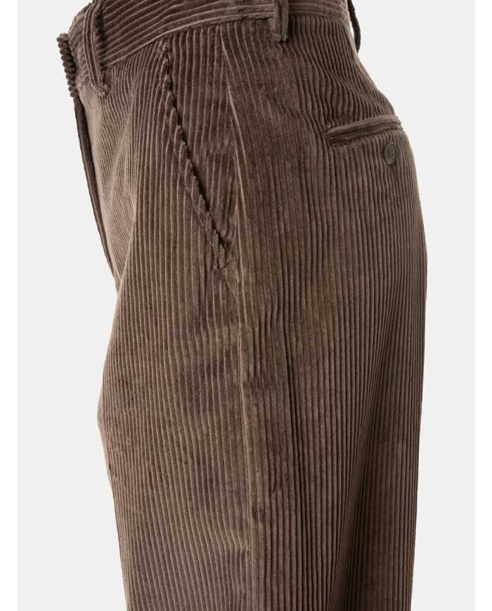 MAXMARA WEEKEND Pantalone ampio in velluto