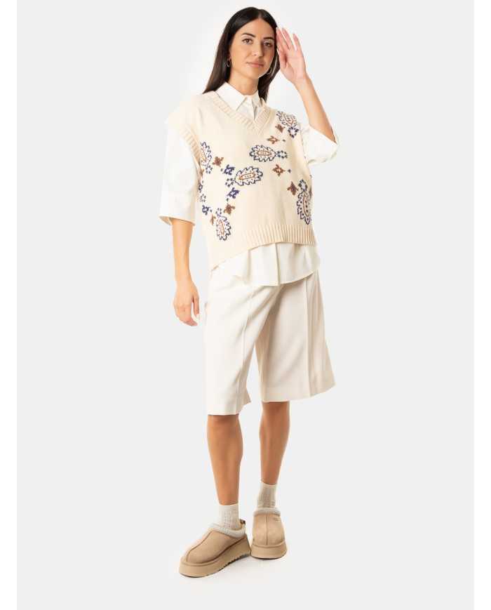 MAXMARA WEEKEND Gilet con inserti geometrici