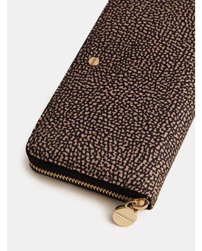 BORBONESE Portafoglio large con zip around