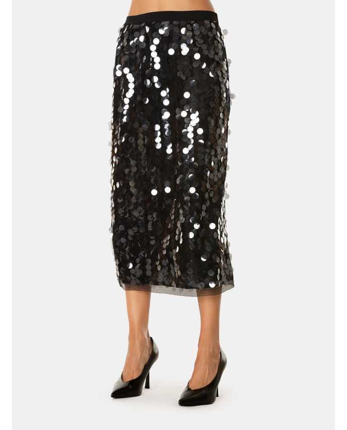 SEMICOUTURE Gonna a tubino con paillettes
