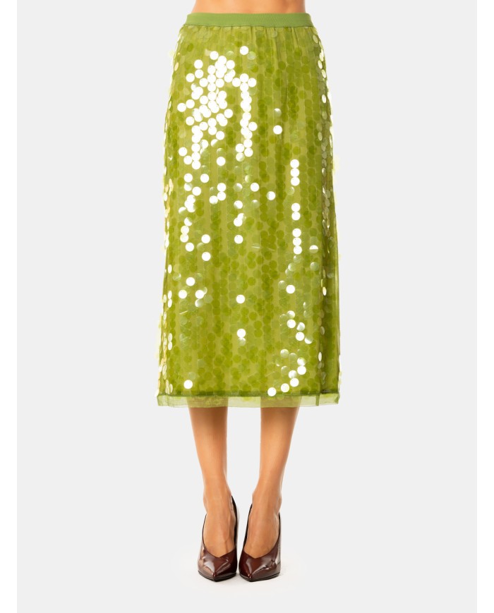 SEMICOUTURE Gonna a tubino con paillettes