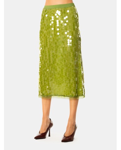 SEMICOUTURE Gonna a tubino con paillettes