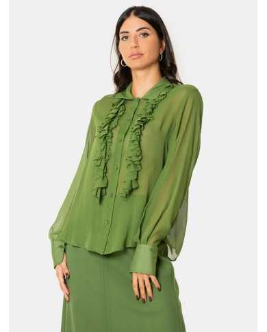 SEMICOUTURE Camicia misto seta